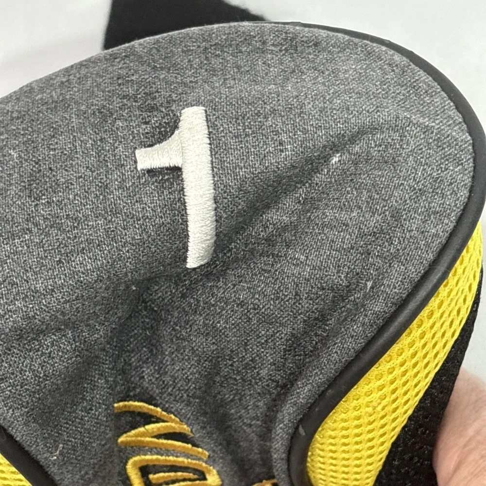 No Limits Protect Golf Club Cover Black Yellow‎ Knit Sick Style Club Protector